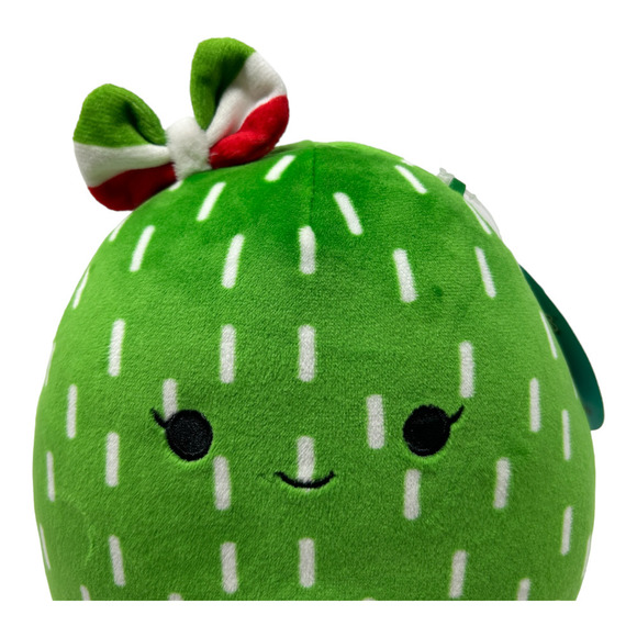 Maritza The Cactus Squishmallow Mexico Bow Tie Green Red White New Kellytoy 7" - Picture 6 of 14